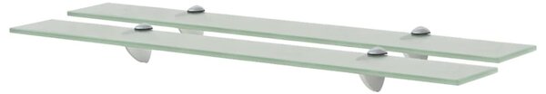 Rafturi suspendate, 2 buc., 70 x 10 cm, sticlă, 8 mm
