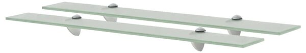 Rafturi suspendate, 2 buc., 70 x 20 cm, sticlă, 8 mm