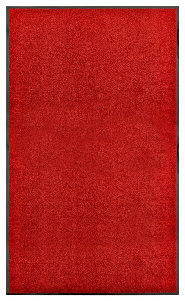 Covoraș de ușă lavabil, roșu, 90 x 150 cm