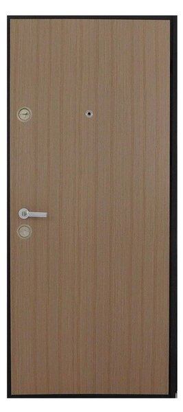 Ușă Metalică cu MDF Clasic Crom PVC Stânga