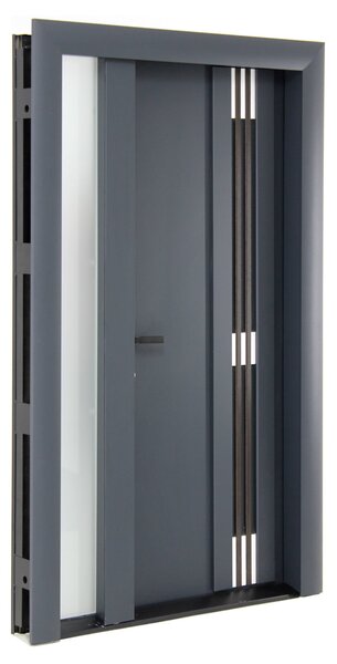 Ușă Metalică cu MDF Arhitect 477D 1G 120 Nuc PVC Stânga