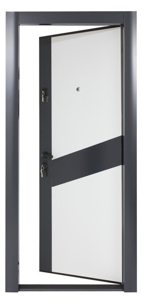 Ușă Alcobond S 702 Negru Dreapta