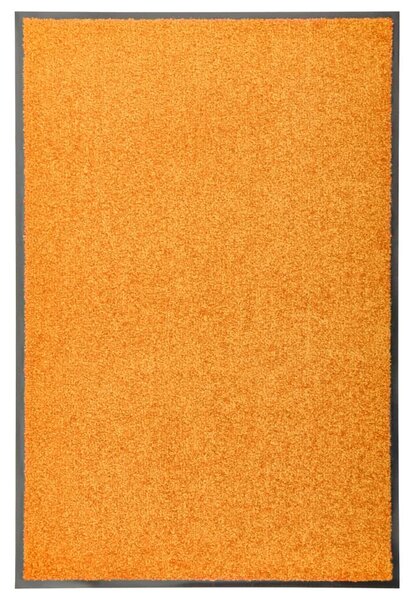 Covoraș de ușă lavabil, portocaliu, 60 x 90 cm