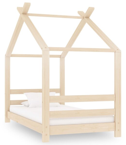 Cadru pat de copii, 70 x 140 cm, lemn masiv de pin