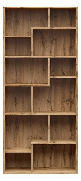 Biblioteca TETRIX, stejar wotan, PAL, 87.5x33.5x197.5 cm