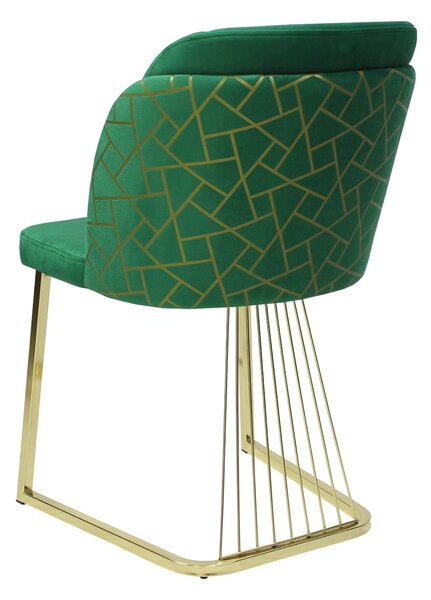 Scaun Ilona Verde Gold