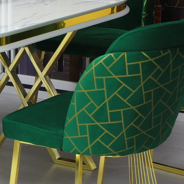 Scaun Ilona Verde Gold
