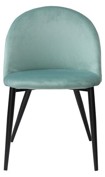 Scaun Bella Verde Aqua Picior Negru