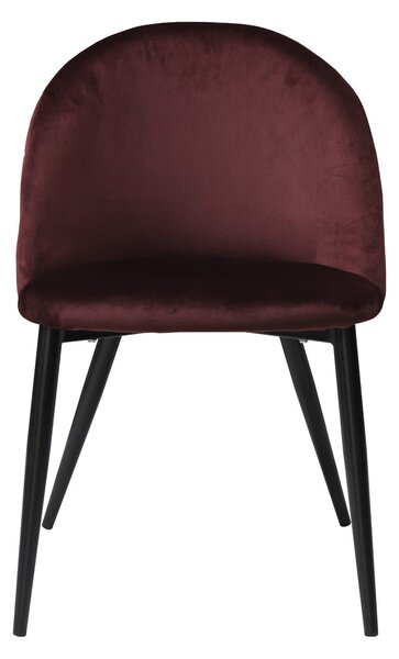 Set 6 Scaune Bella Bordo Picior Negru