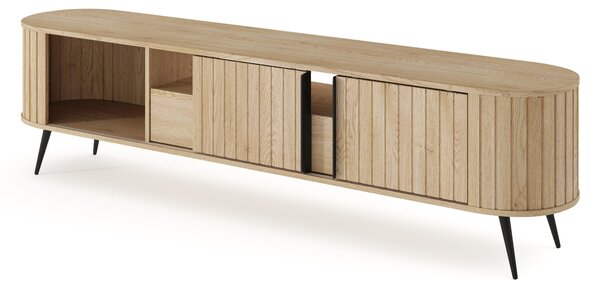 Comodă TV Luvio 196 cm cu sertar - stejar cremona