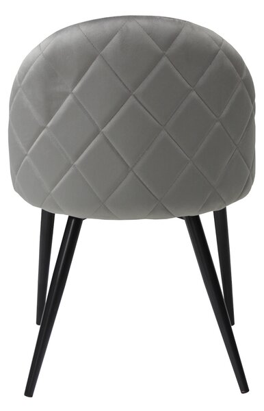 Scaun Bella Gri Picior Negru