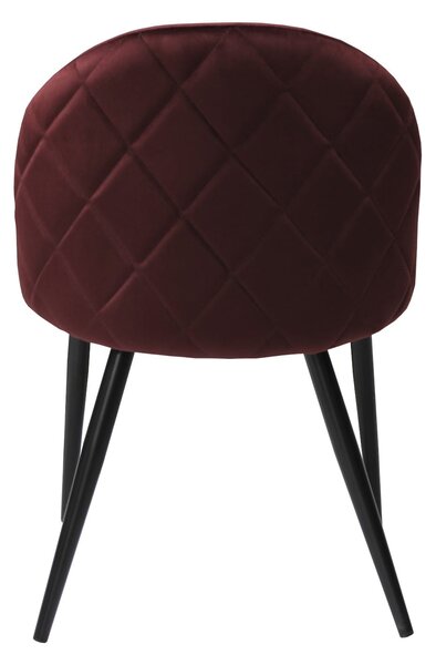 Scaun Bella Bordo Picior Negru