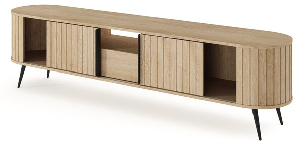 Comodă TV Luvio 196 cm cu sertar - stejar cremona