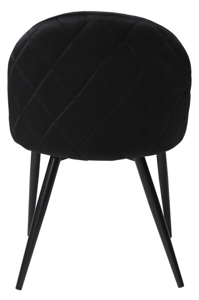 Scaun Bella Negru Picior Negru