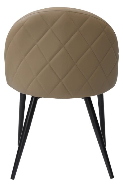 Scaun Piele Ecologică Bella Capucino Picior Negru
