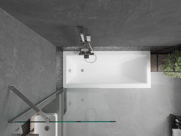 Mexen Next, paravan de baie 1 aripă 70 x 150 cm, aripă fixă, sticlă transparentă de 6 mm, profil cromat, 895-070-000-00-00-01