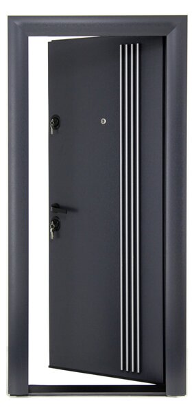 Ușă Metalică cu MDF Arhitect 483 Wenghe PVC Stânga