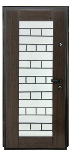 Ușă Metalică cu MDF Arhitect 480 Nuc PVC Stânga