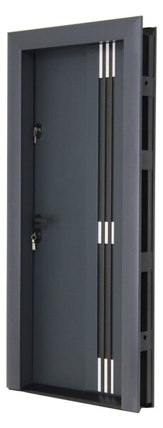 Ușă Metalică cu MDF Arhitect 477 Wenghe PVC Stânga