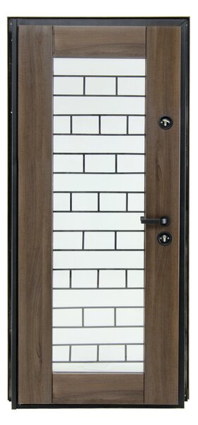 Ușă Metalică cu MDF Arhitect 411 Wenghe PVC Stânga