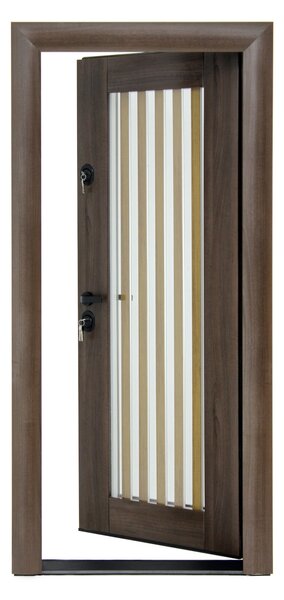 Ușă Metalică cu MDF Arhitect 433 Wenghe PVC Stânga