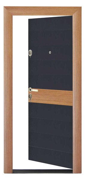 Ușă Metalică cu MDF Arhitect 481 Stejar PVC Stânga