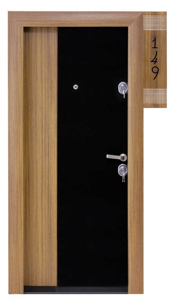 Ușă Metalică cu MDF Arhitect 471 Tanganica PVC Stânga