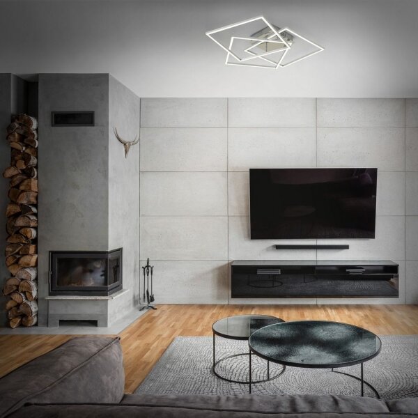 Lustră LED dimabilă aplicată FRAME LED/40W/230V Wi-Fi Tuya Brilo + telecomandă