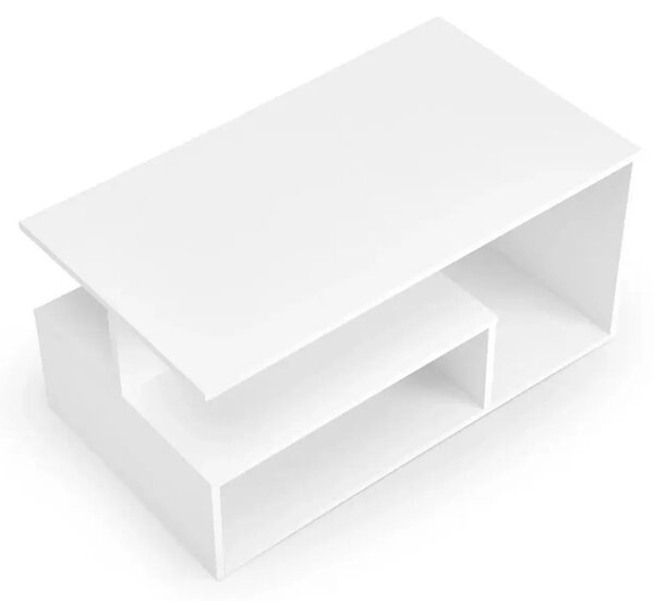 Masuta cafea IVA, alb, PAL laminat, 90x51x43 cm