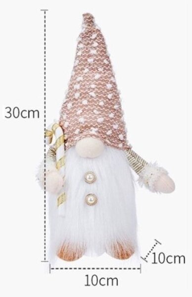 Spirite de Craciun iluminat JINGLE 30 cm - diferite tipuri Culoare: Alb