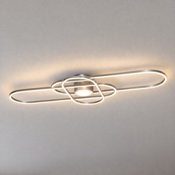 BRILAGI - plafonieră LED dimabilă APOLLO LED/58W/230V 43,2x101,2 cm crom + telecomandă