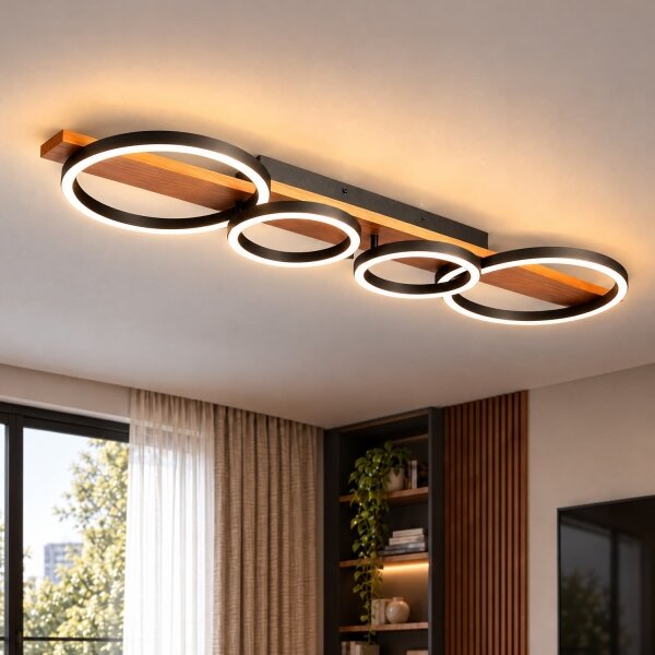 BRILAGI - Plafonieră LED PLANK LED/35W/230V 4000K 30x100 cm lemn