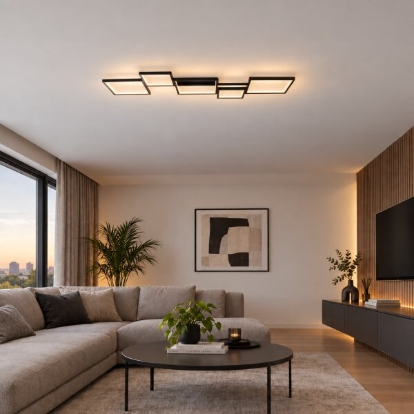 BRILAGI - Plafonieră LED SHIFT/42W/230V 4000K 47,5x122 cm neagră