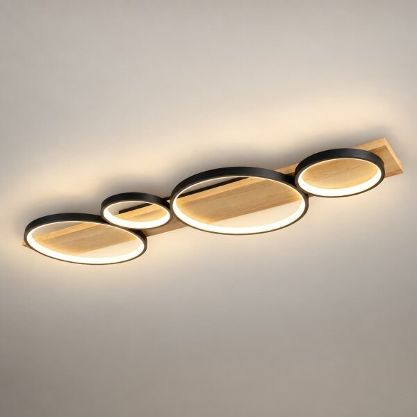 BRILAGI - Plafonieră LED PLANK LED/38W/230V 4000K 40x120 cm lemn