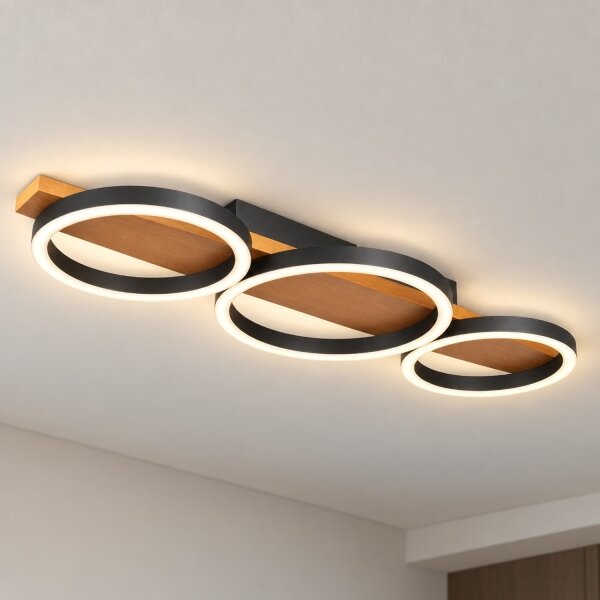 BRILAGI - Plafonieră LED PLANK LED/28W/230V 4000K 25x70 cm finisaj lemn