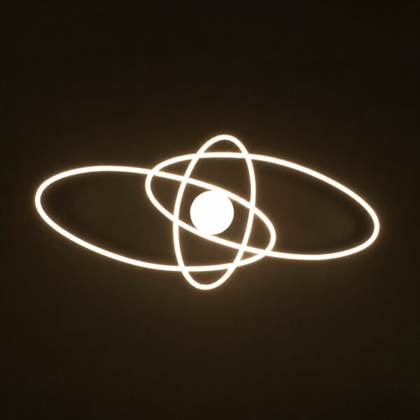 BRILAGI - plafonieră LED dimabilă APOLLO LED/58W/230V 43,2x101,2 cm neagră + telecomandă