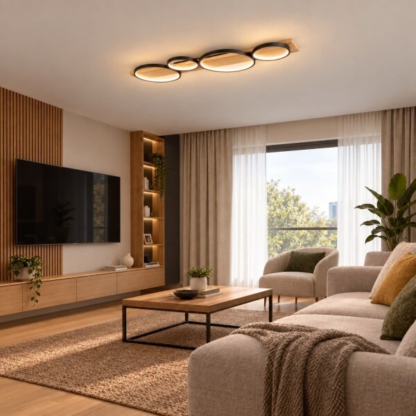 BRILAGI - Plafonieră LED PLANK LED/38W/230V 4000K 40x120 cm lemn