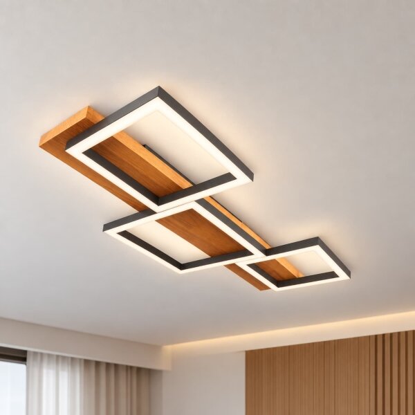 BRILAGI - LED Plafonieră PLANK LED/30W/230V 4000K 34,5x65 cm lemn