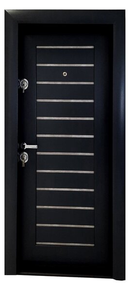 Ușă Metalică cu MDF Arhitect 416 Teak PVC Stânga