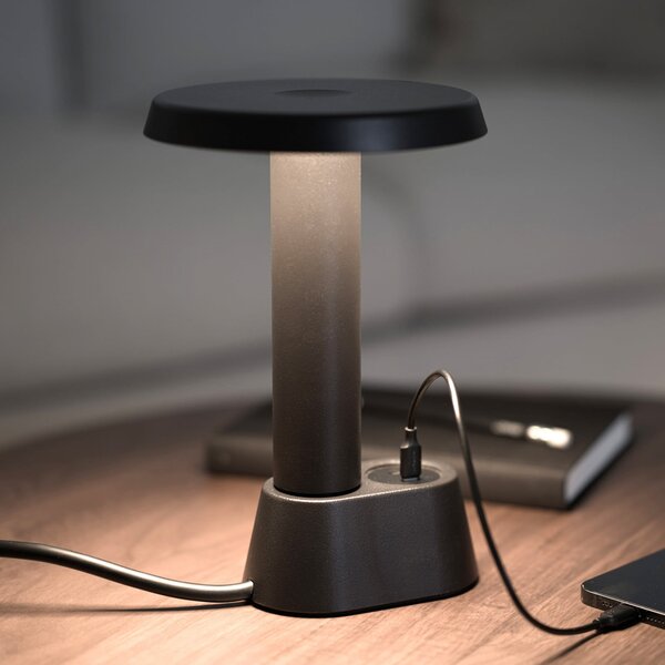 Lampă de masă NOMAD COLLECTION, NOMAD LAMP 01, reglabil, Negru, Camera de zi, Aluminiu, Design