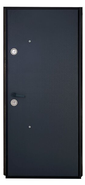 Ușă intrare casă/vilă MDF cu PVC Clasic Exterior 301 Gri Antracit Gri Antracit Dreapta