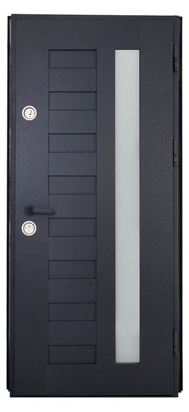 Ușă Metalică cu MDF Arhitect 410 1G Gri Antracit Dreapta