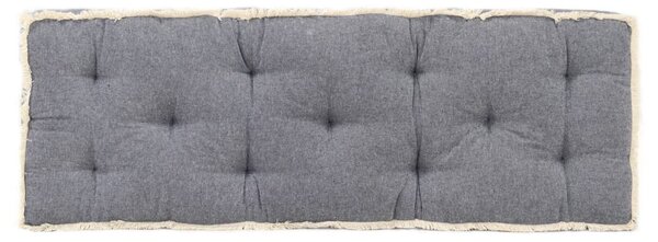 Pernă canapea din paleți, albastru, 120 x 40 x 7 cm