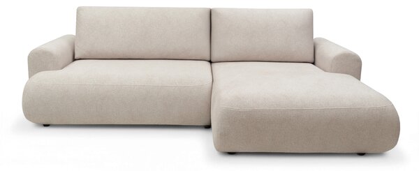 Colțar extensibil Lotulis Mini pe dreapta - țesătură hidrofobă crem Blur 01