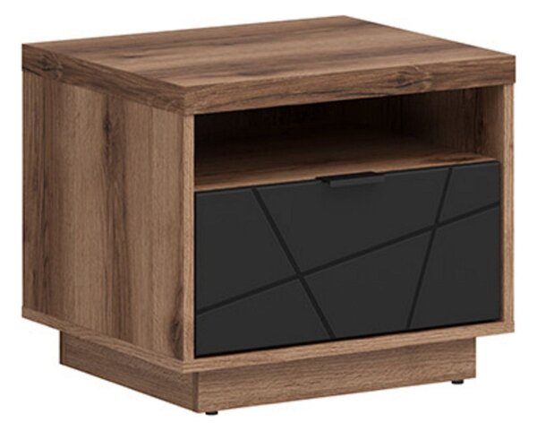 Noptiera FORN, nuc/negru mat, PAL, 50x42.5x42.5 cm
