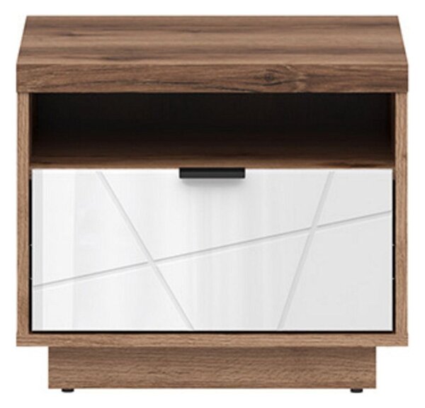 Noptiera FORN, nuc/alb lucios, PAL, 50x42.5x42.5 cm