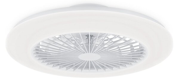 Philips Ventilator de tavan cu LED Amigo, alb, 58 cm, CCT, DC, reglabil, Alb, Camera de zi / sufragerie, Plastic, Modern