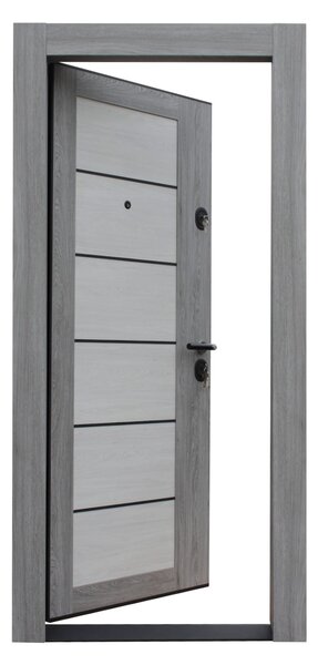 Ușă Metalică cu MDF Artis 505 Dreapta Stejar Gri Inchis