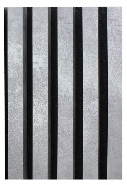Riflaj Decorativ Tip Panou Acustic 20 cm Crom