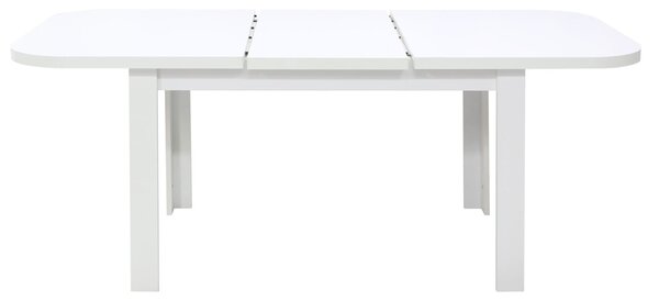Set masă extensibilă Roma Albă cu 6 Scaune Luca Verde